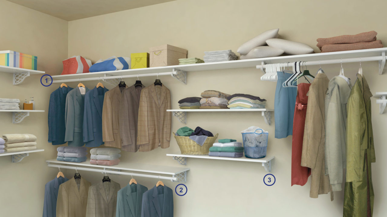 closet shelf idea