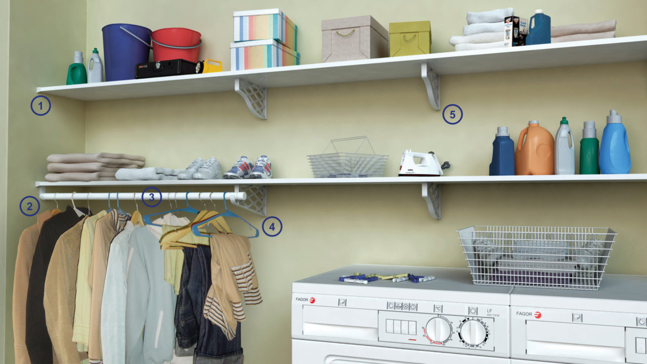 laundry shelf idea